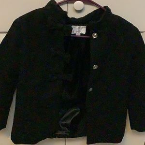 Black button up coat